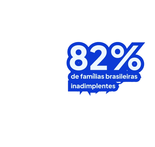Mapa do Brasil: 82% de famílias brasileiras inadimplentes